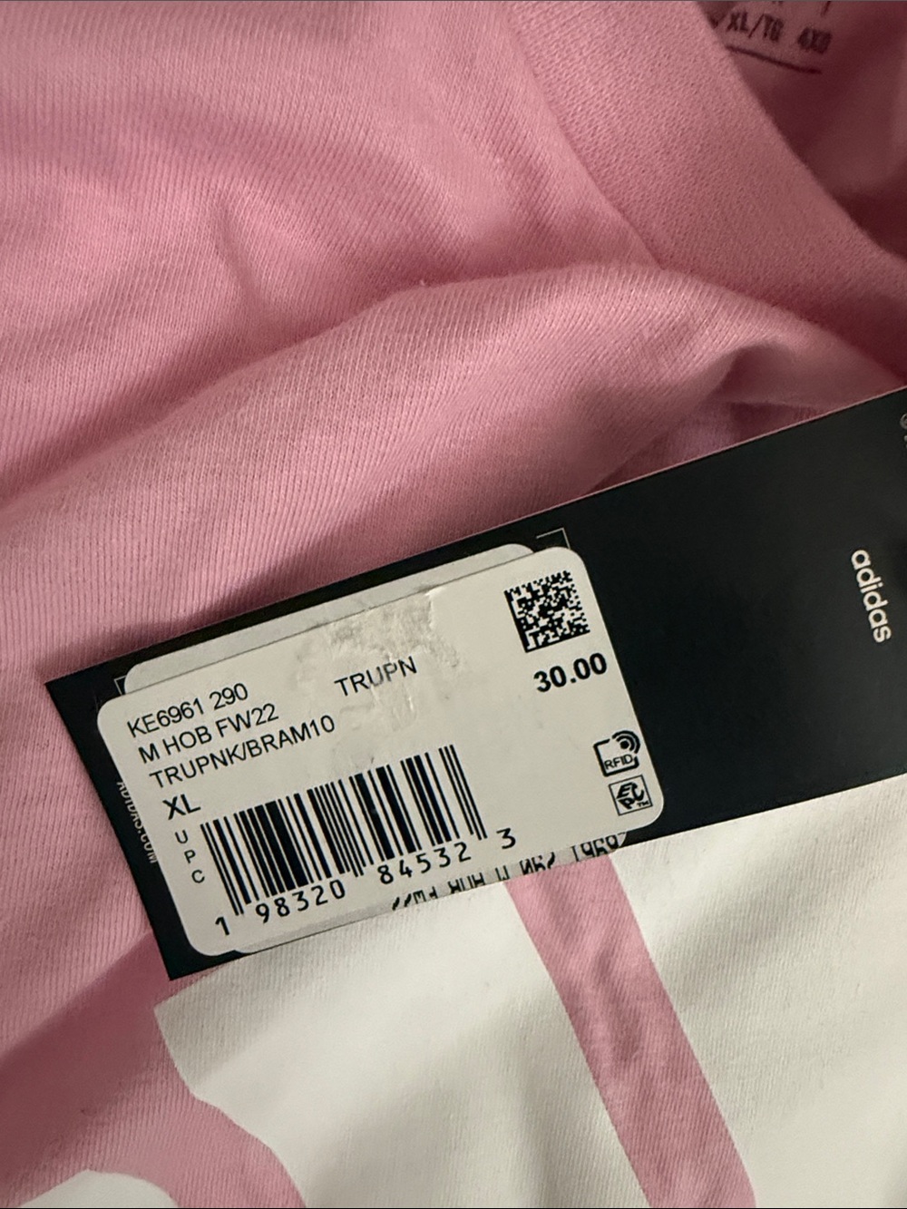 adidas Men’s Light Pink Short Sleeve Logo Tee Size XL - Picture 2 of 16